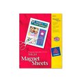 Avery Avery® Inkjet Magnet Sheet, 8-1/2" x 11", Matte, White, 5 Sheets/Pack 3270
